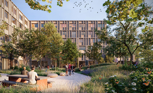 Tender won on Campus Oost in Wageningen, student housing with an edible garden!